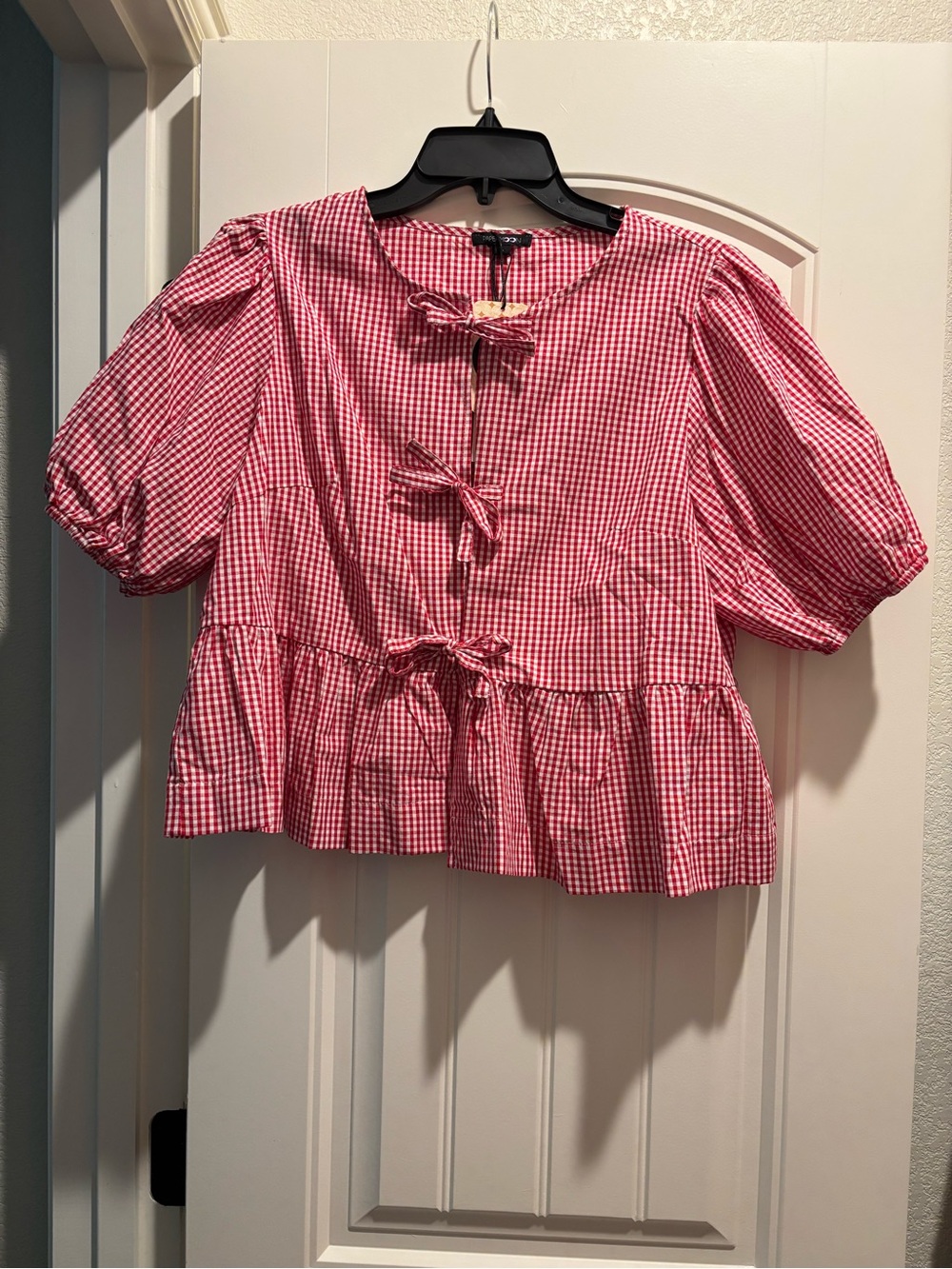 Red Gingham Top